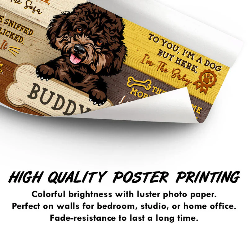 Dog When Visiting Custom Poster, Dog Owner Gift, Dog Lover Decor - Image 3