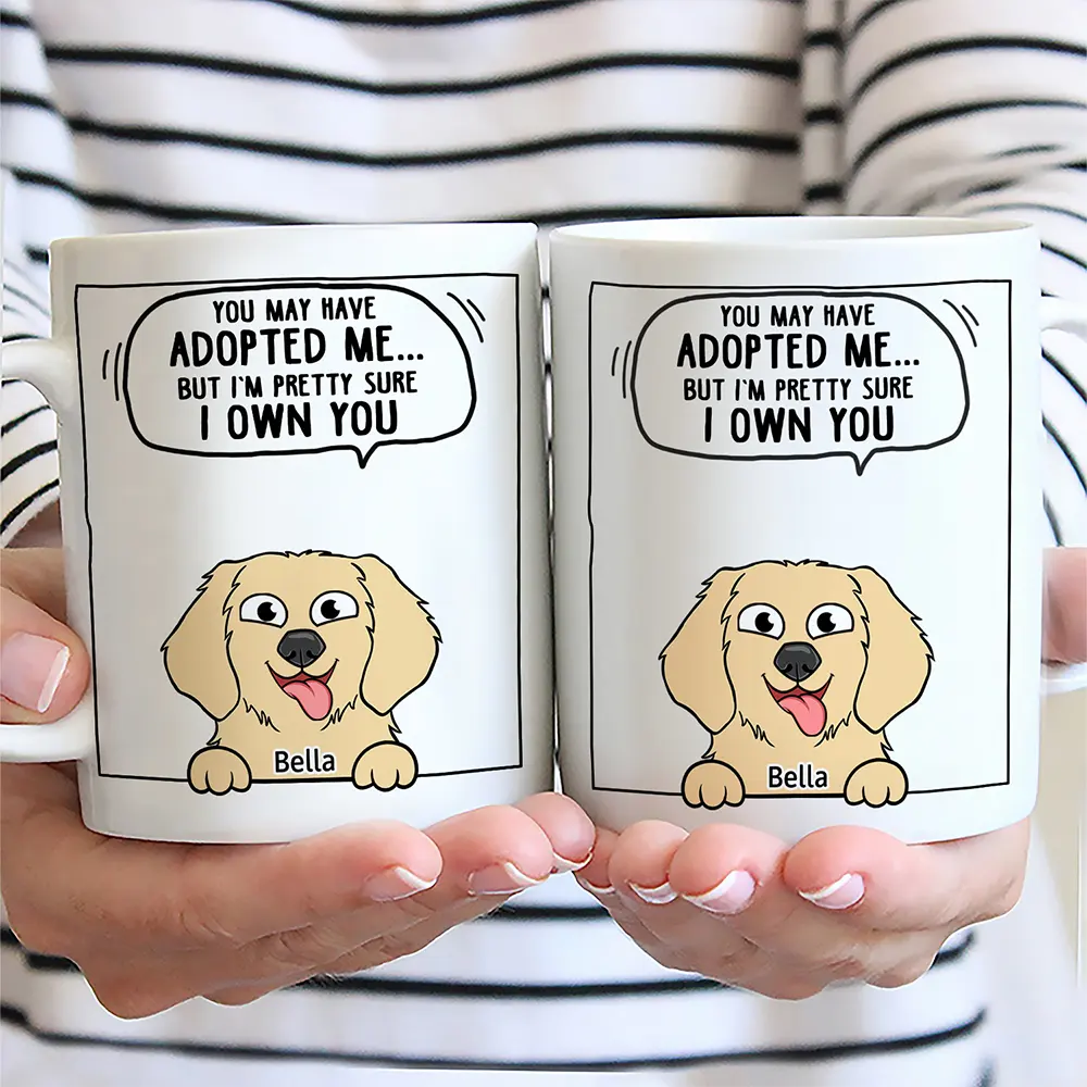 Dogs & Cats We Own You - Personalized Mug - Image 2