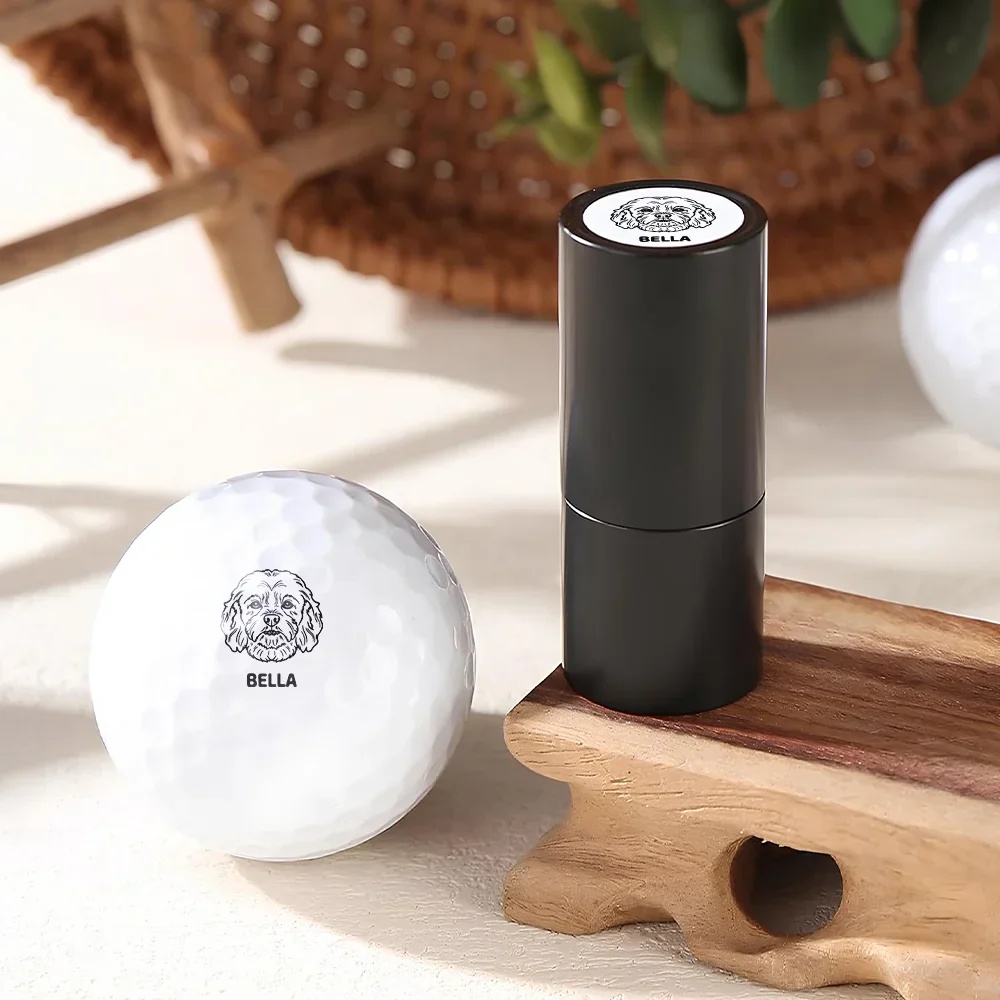 Dogs Make Me Happy - Personalized Golf Ball Stamp With Metal Storage Box - Image 3