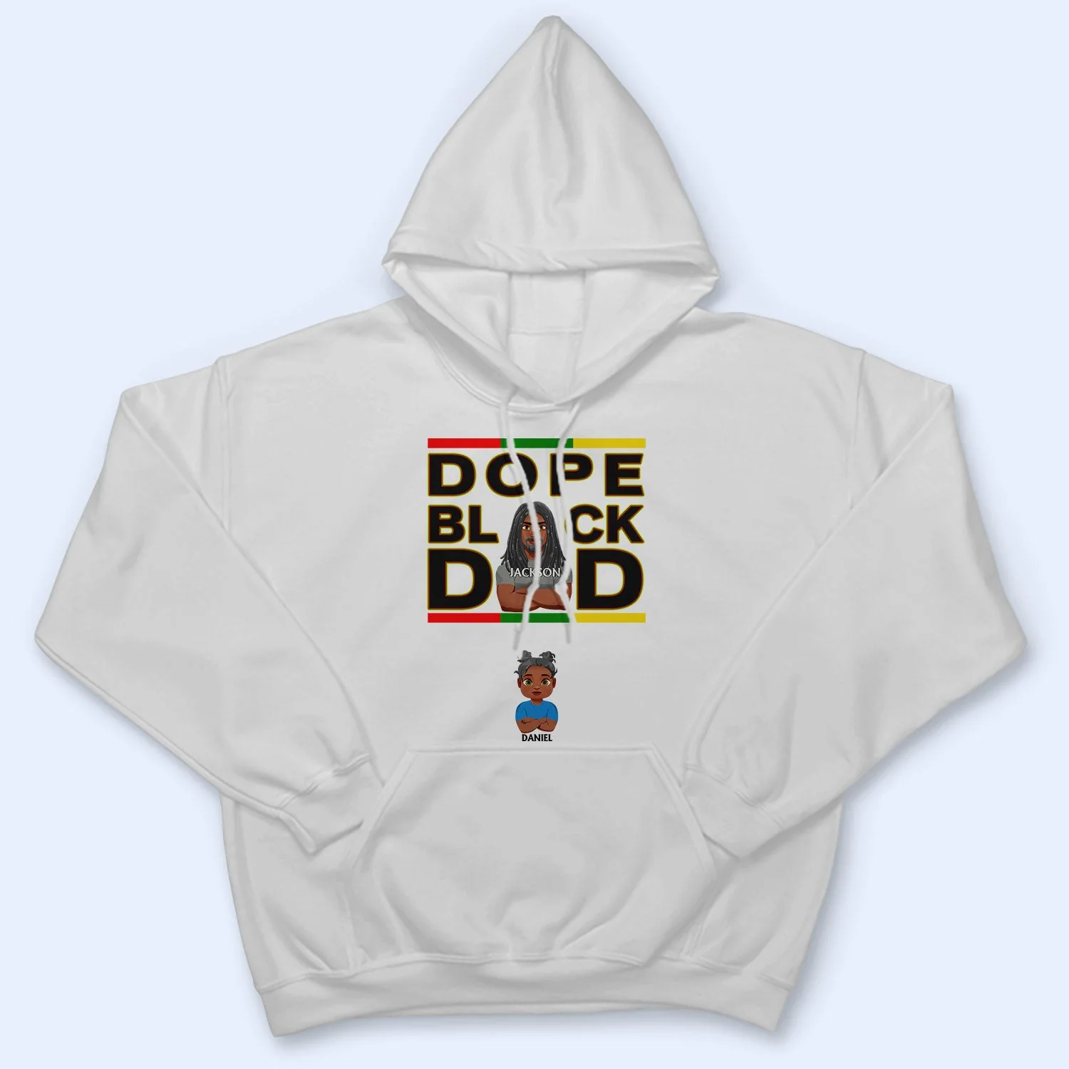 Dope Black Dad Best Dad Ever - Gift For Dads, Grandpas, Daughters, Sons - Personalized T Shirt - Image 4