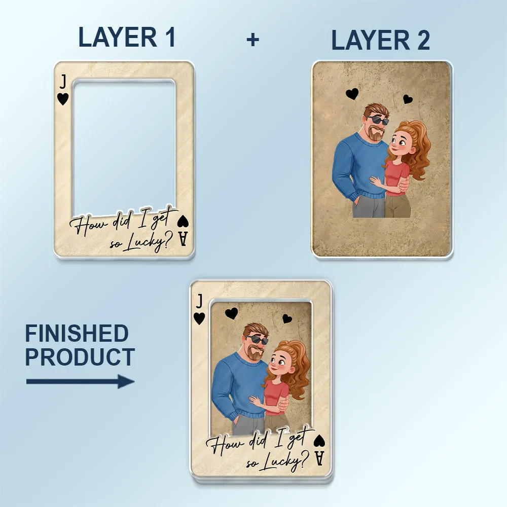 Drive Safe Handsome Vintage Playing Card - Personalized Custom Shaped Acrylic Car Visor Clip - Image 5