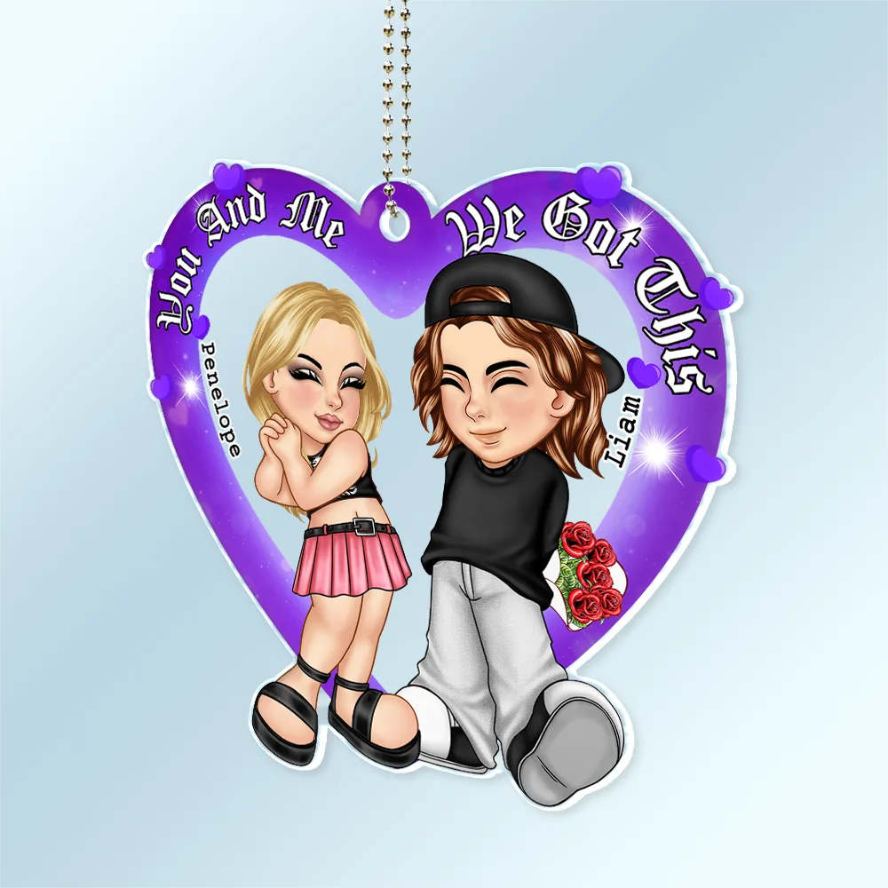 Drive Safe I Love You - Personalized Acrylic Car Hanger - Image 2