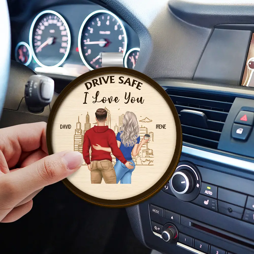 Drive Safe So Lonely Without You Touching This - Personalized Custom Shaped Car Visor Clip - Image 3