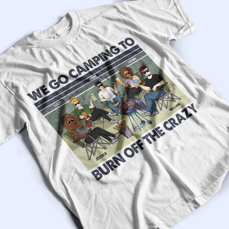 Drunk Campers Matter Camping Friends - Gift For Camp Besties - Personalized Custom T Shirt - Image 3