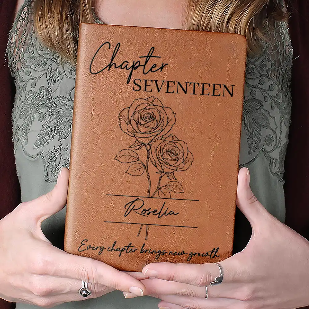 Every Chapter Brings New Growth Birthday Gifts - Personalized Leather Journal - Image 4