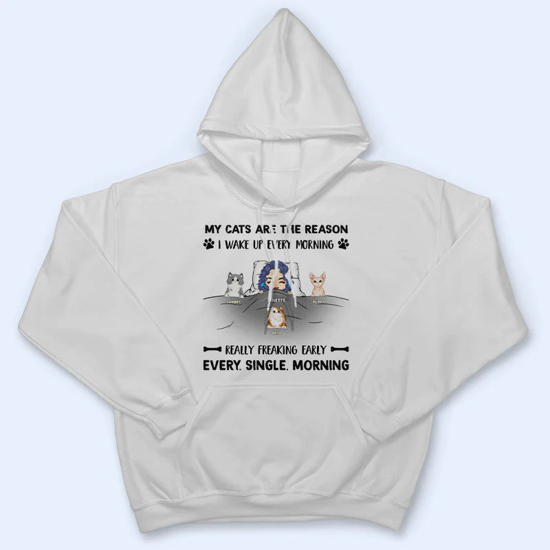 Every Single Morning - Gift For Dog And Cat Lovers - Personalized Custom Hoodie - Image 4
