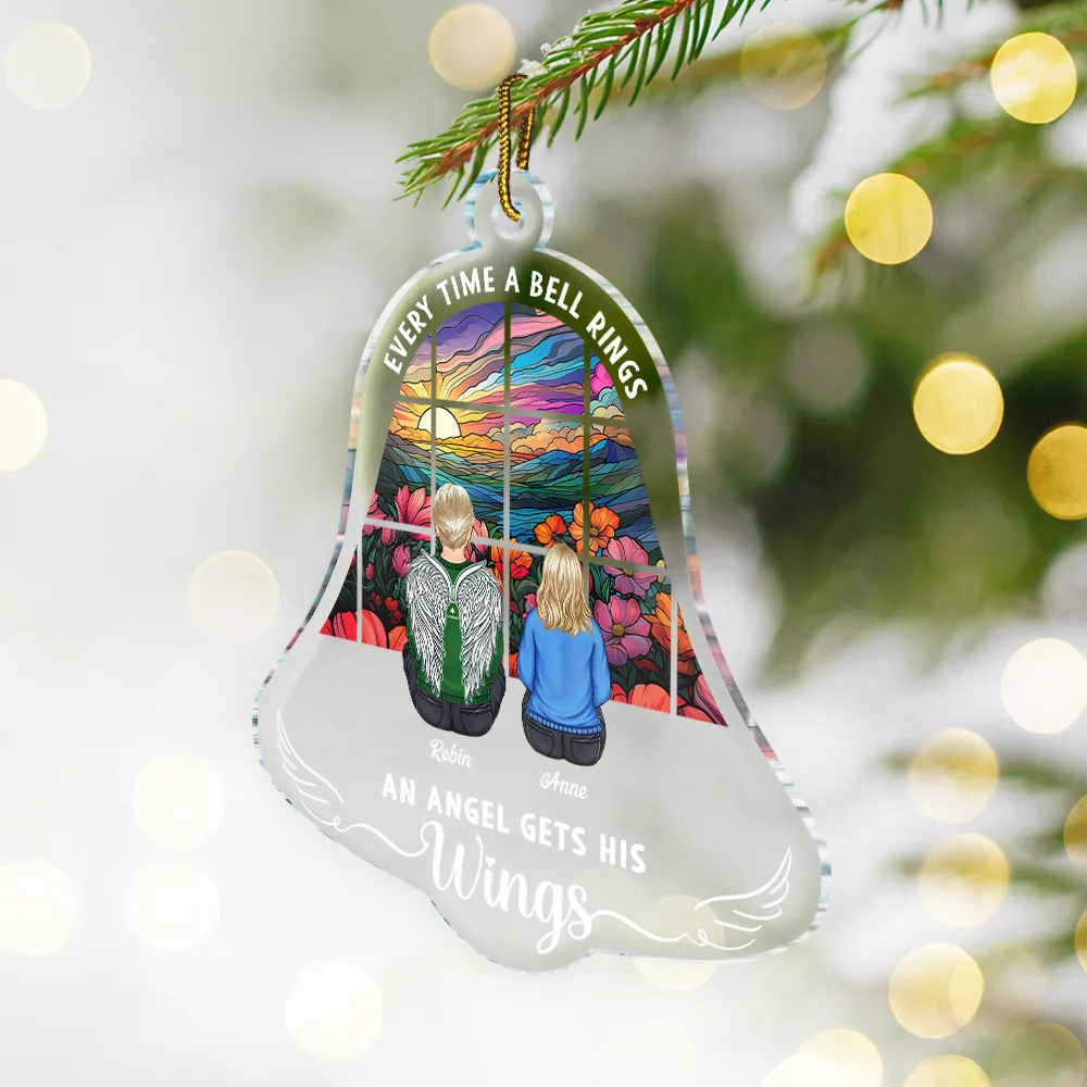 Every Time A Bell Rings - Personalized Custom Shaped Acrylic Ornament - Image 2