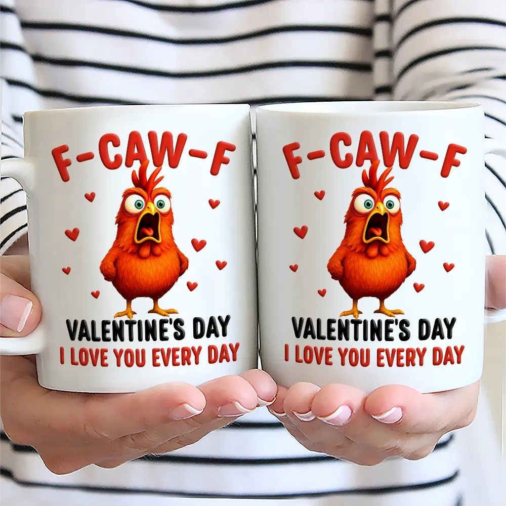 F Caw F Valentine's Day - Personalized Mug - Image 2