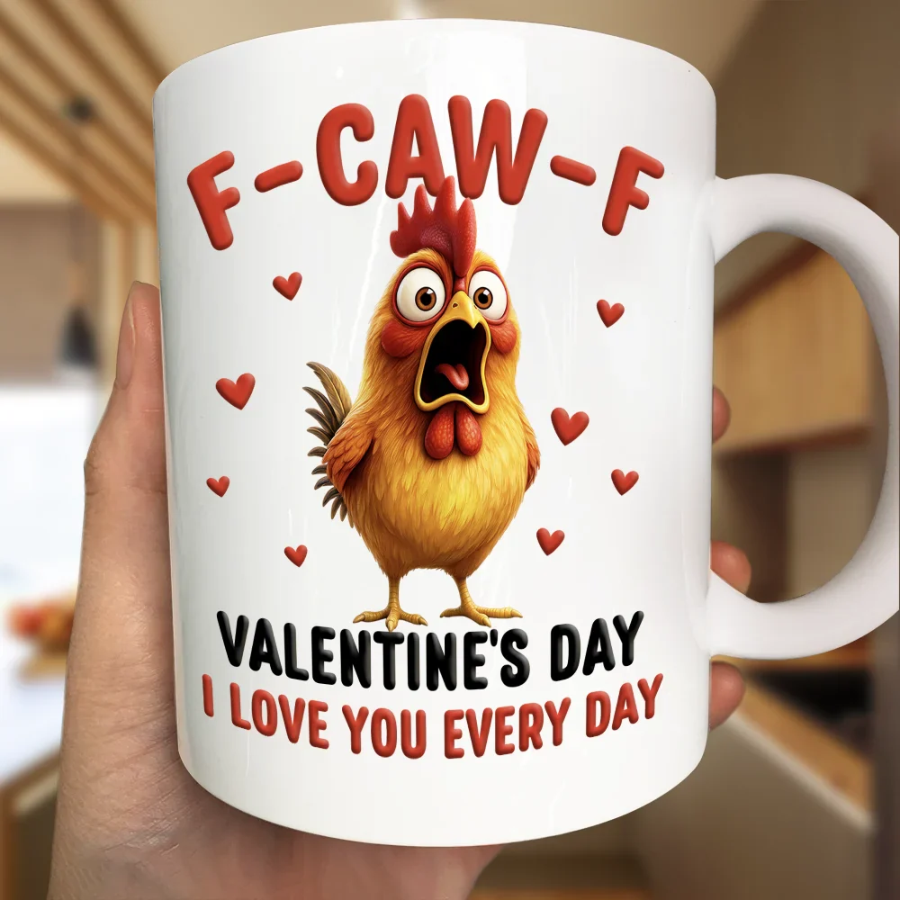 F Caw F Valentine's Day - Personalized Mug - Image 3