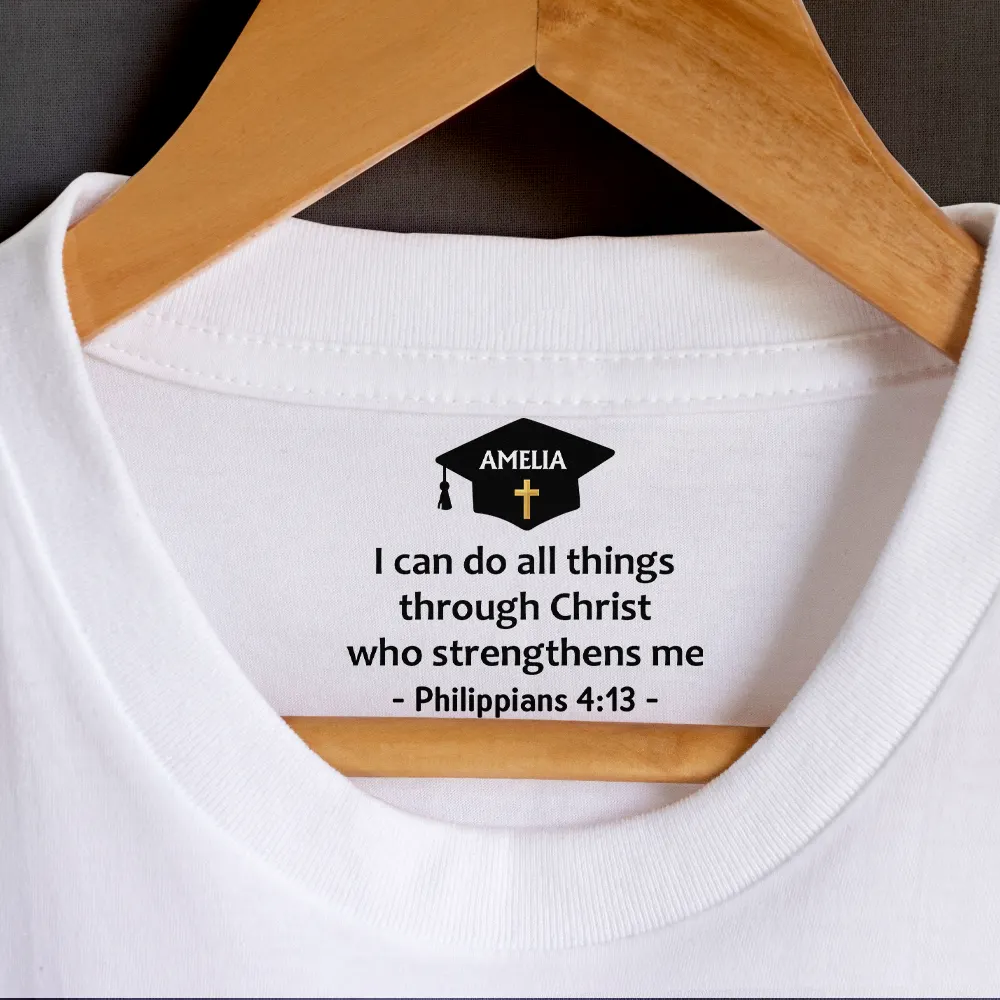 Faith Over Fear Bible Verse - Personalized T Shirt - Image 2