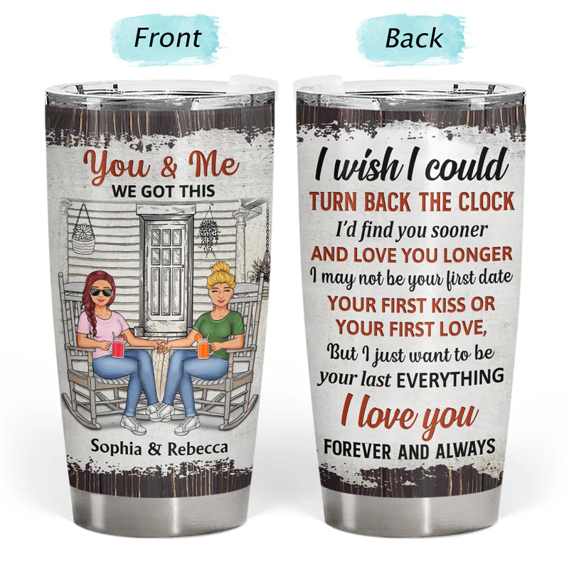 Family Couple I Choose You - Gift For Couples - Personalized Custom Tumbler - Image 3