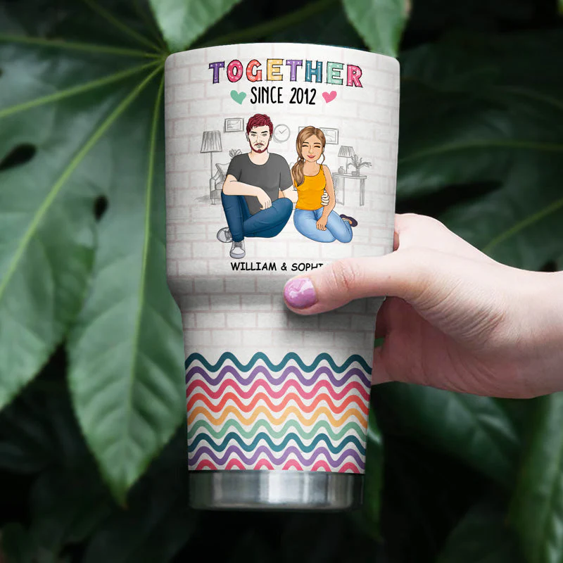 Family Couple The Day I Met You Husband And Wife - Gift For Couples - Personalized Custom 30 Oz Tumbler - Image 4