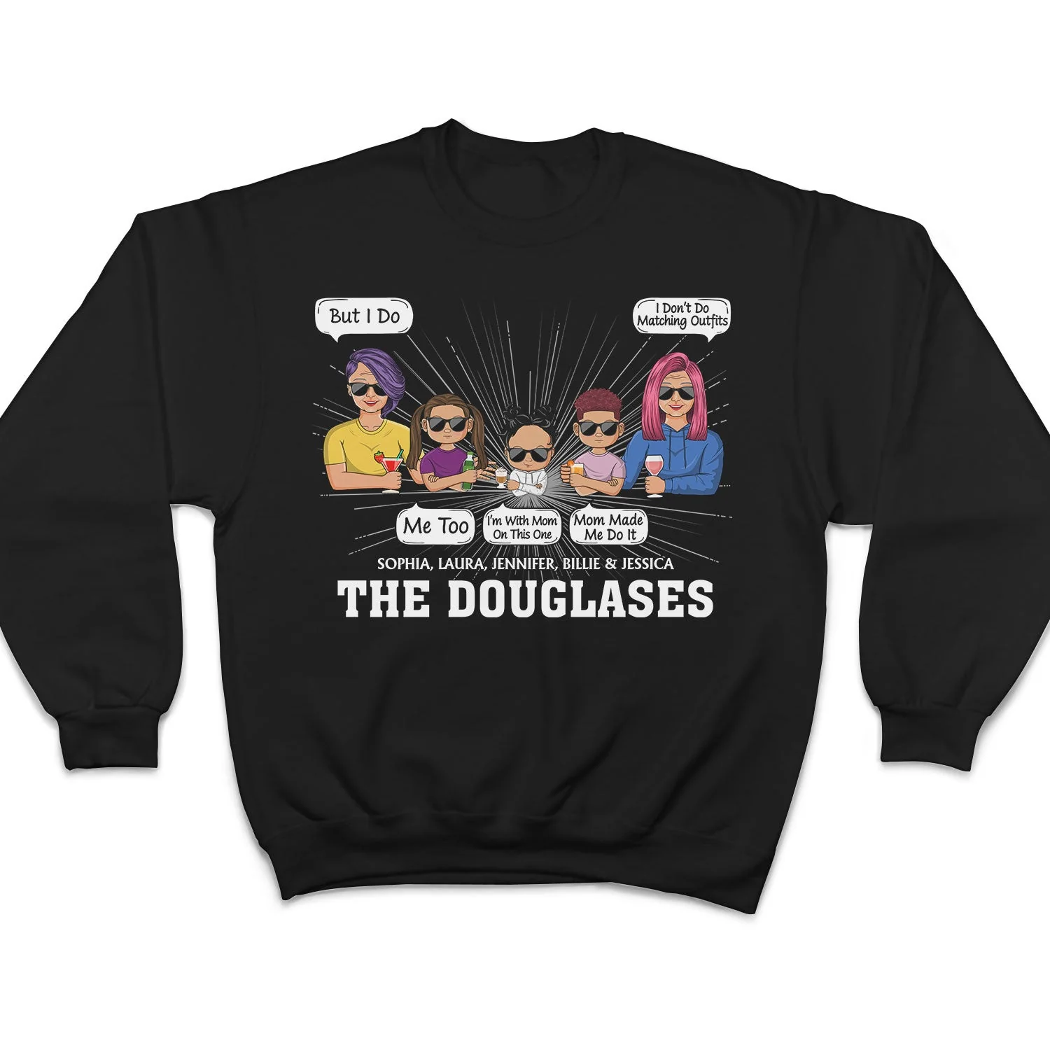 Family Don't Do Matching Outfits But I Do - Gift For Wife, Husband, Kid - Personalized Custom T Shirt - Image 5