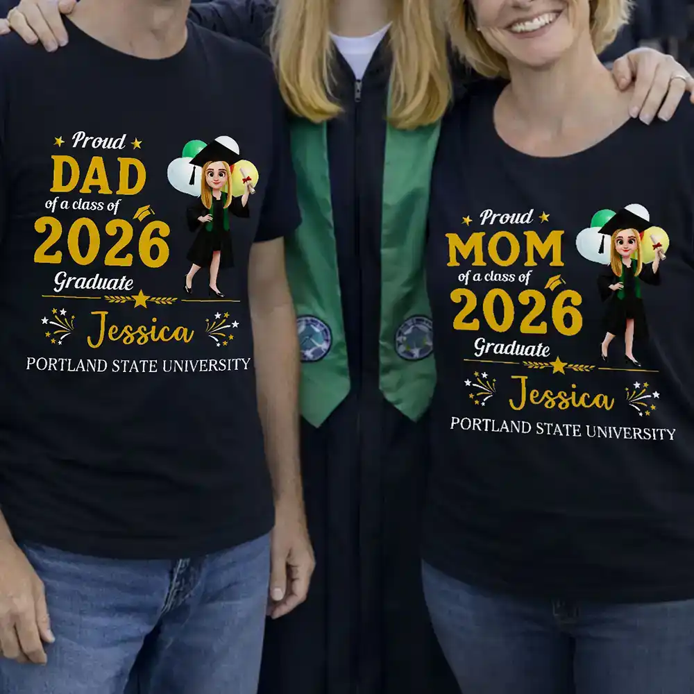 Family Matching Happy Graduation - Personalized T Shirt