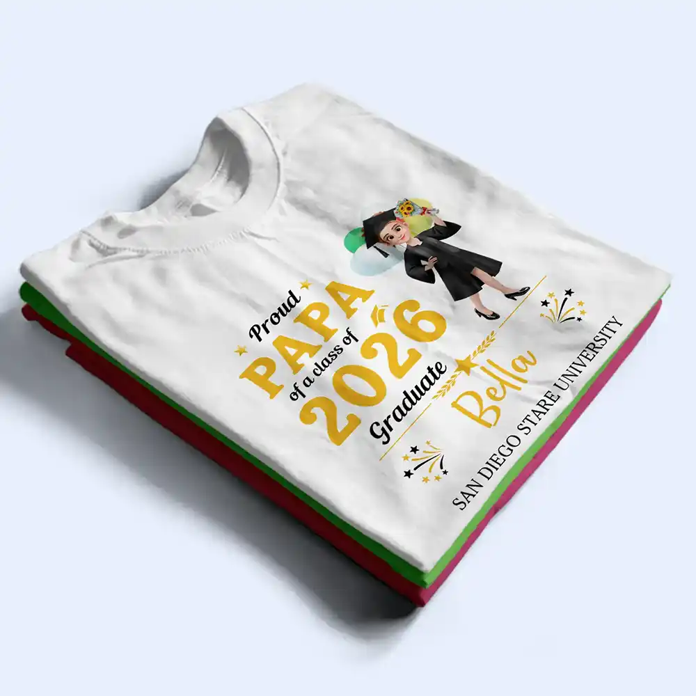 Family Matching Happy Graduation - Personalized T Shirt - Image 3
