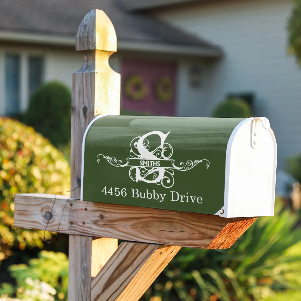 Family Name Monogram - Personalized Mailbox Cover - Image 3