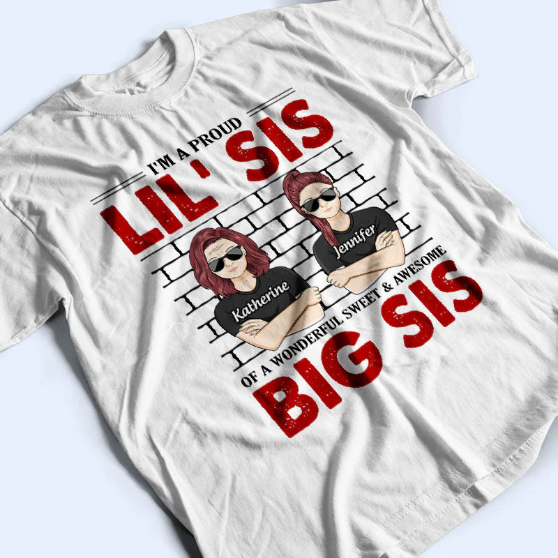 Family Proud Brothers Awesome Sister - Gift For Brothers Sisters - Personalized Custom T Shirt - Image 3