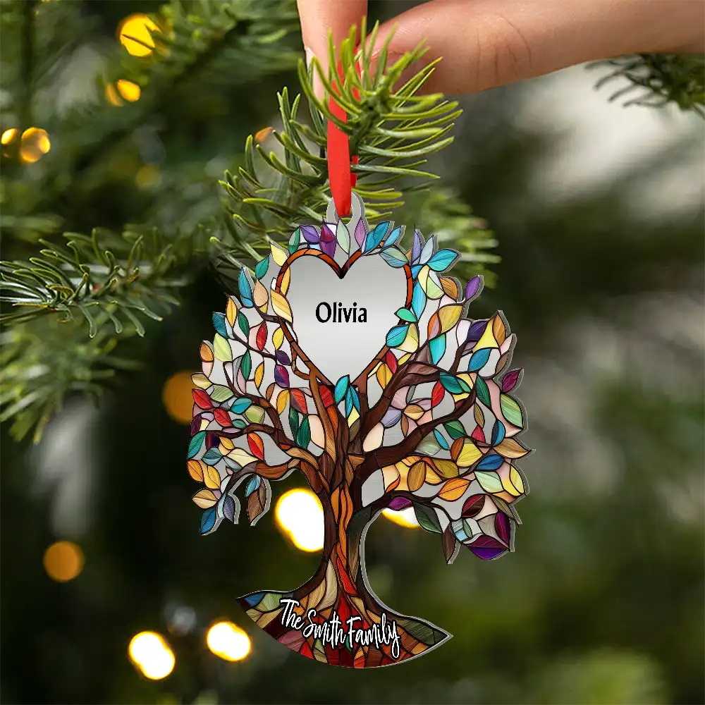 Family Unbreakable Bond Tree Of Life - Personalized Metal Ornament - Image 2