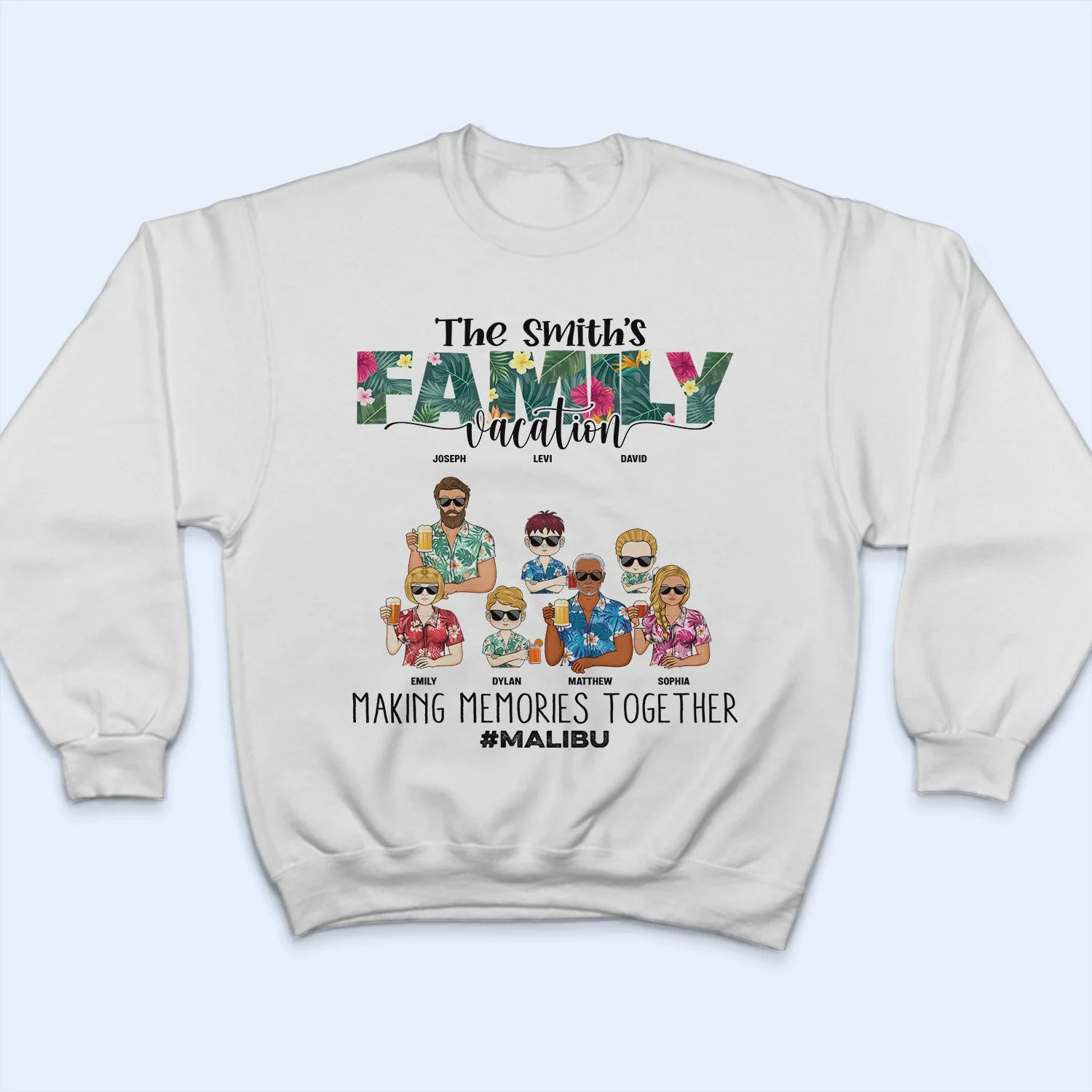 Family Vacation Making Memories Together - Gift For Family - Personalized Custom T Shirt - Image 5