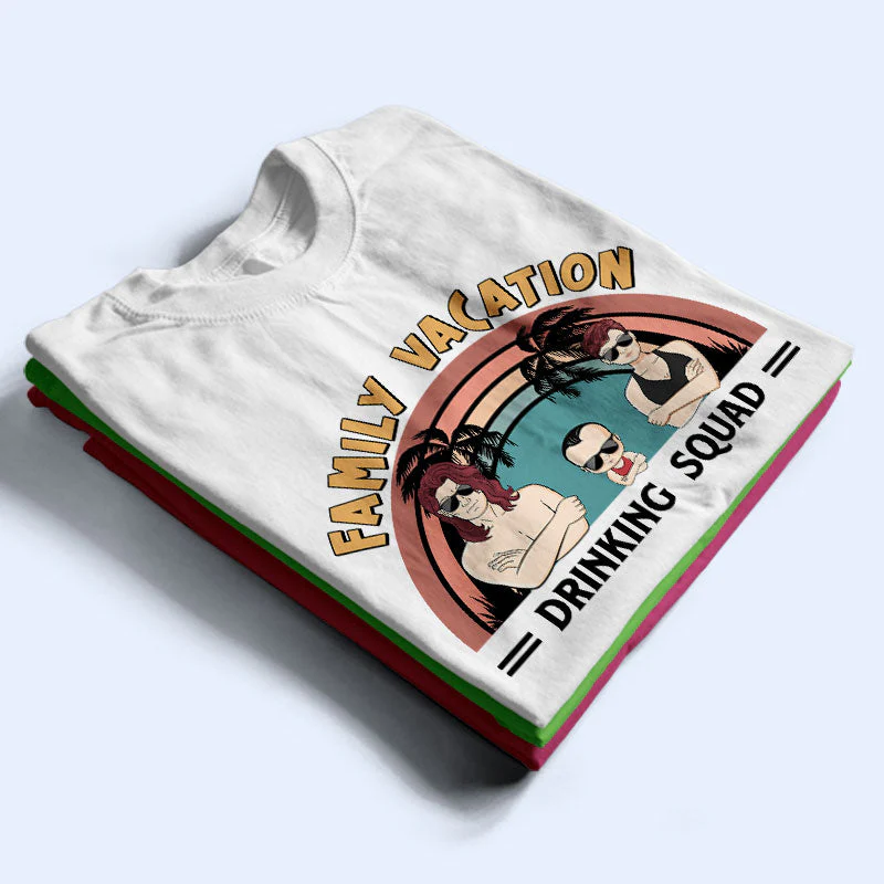 Family Vacation Young Making Memories Together - Personalized Custom T Shirt - Image 2