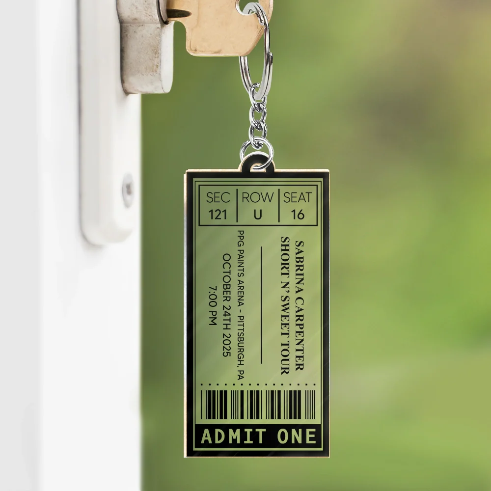 Favorite Concert Ticket - Personalized Acrylic Keychain - Image 3