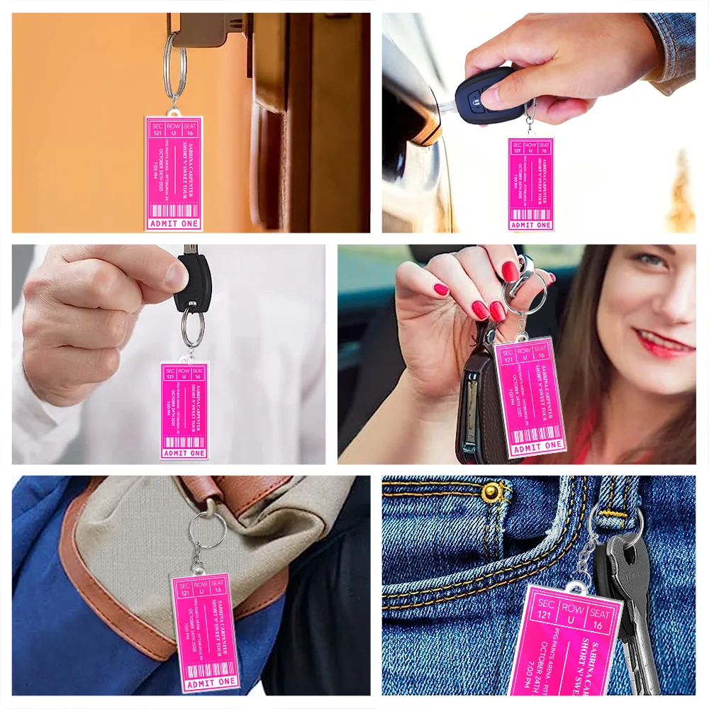 Favorite Concert Ticket - Personalized Acrylic Keychain - Image 7