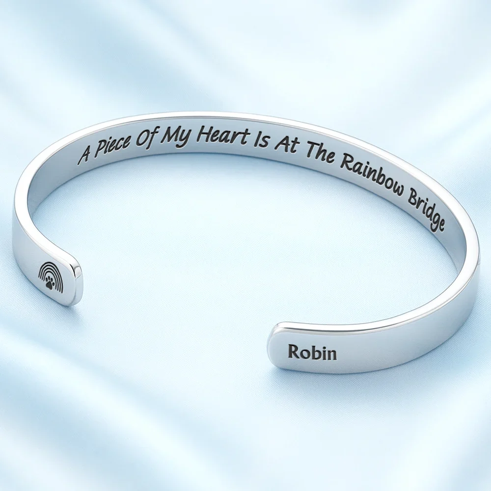 Favorite Hello Hardest Goodbye - Personalized Bangle Bracelet Cuff - Image 2