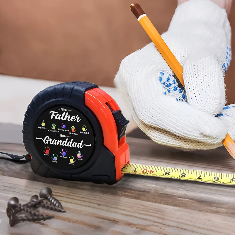 First Dad Now Grandpa - Personalized Tape Measure - Image 4