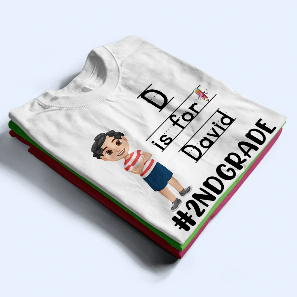 First Day Of School - Personalized T Shirt - Image 3
