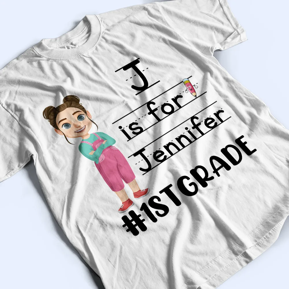 First Day Of School - Personalized T Shirt - Image 4