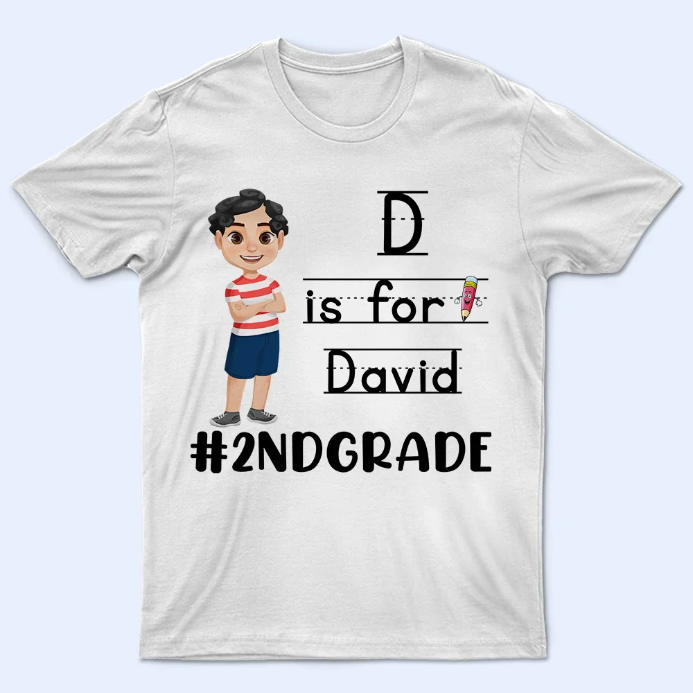 First Day Of School - Personalized T Shirt - Image 5