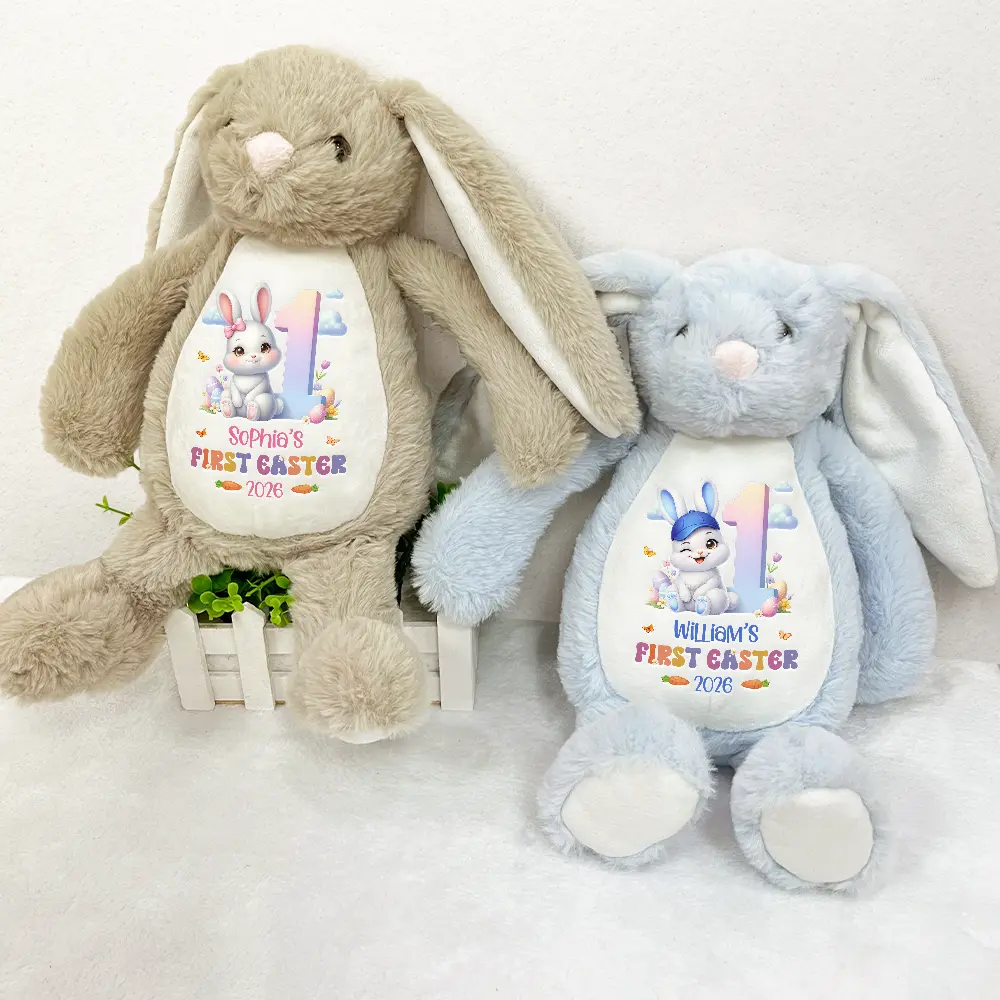 First Easter Adorable Bunny - Personalized Soft Toy Bunny - Image 3