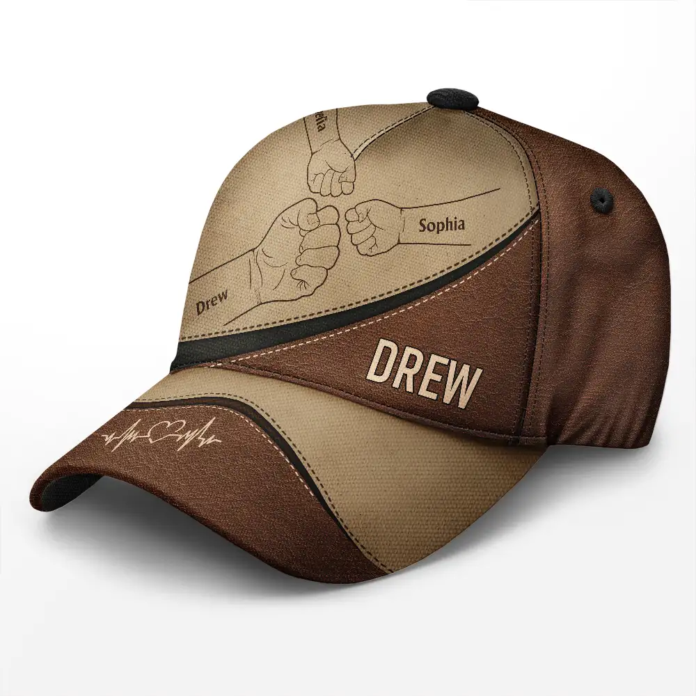 Fist Bump, Best Friends For Life - Personalized Classic Cap - Image 2