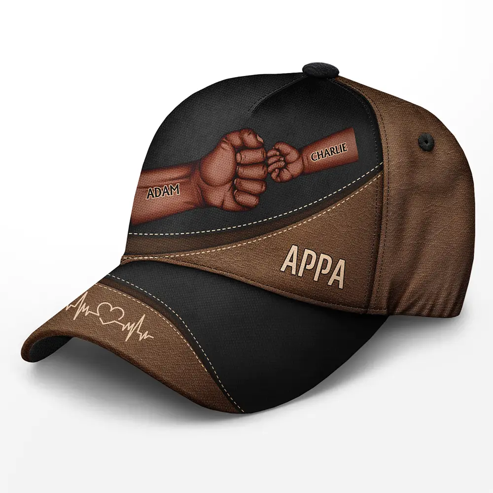 Fist Bump, Best Friends For Life Skin - Personalized Classic Cap - Image 2