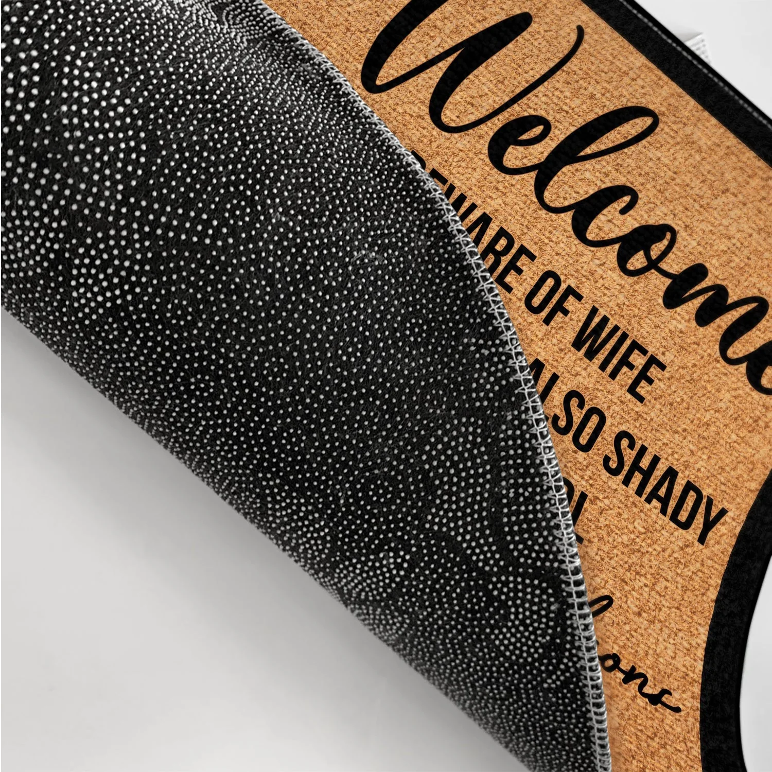 Flat Art Family Beware Of Wife Kids Are Shady - Gift For Family - Personalized Doormat - Image 3