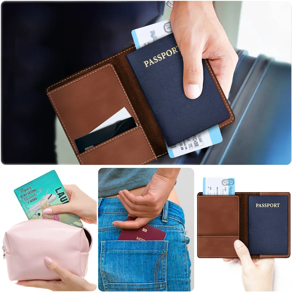 Flying Is My Second Favorite F-Word - Personalized Passport Cover, Passport Holder - Image 5