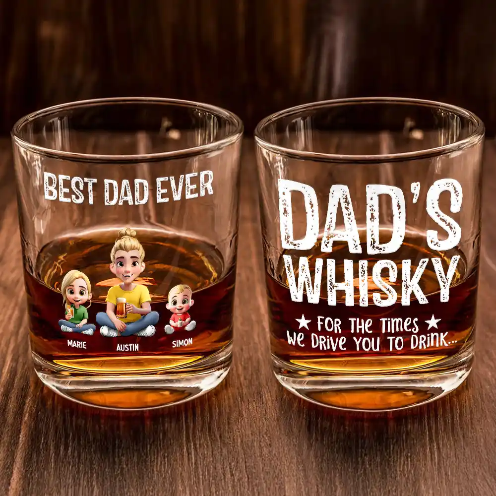 For The Times We Drive - Personalized Whiskey Glass - Image 2