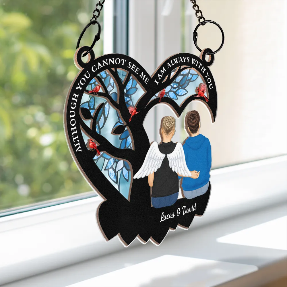 Forever In My Heart - Personalized Window Hanging Suncatcher Ornament - Image 3