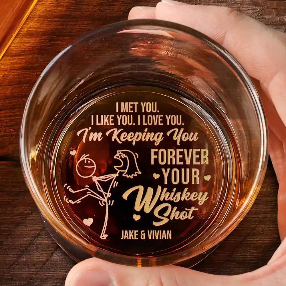 Forever Your Whiskey Shot - Personalized Engraved Whiskey Glass - Image 2