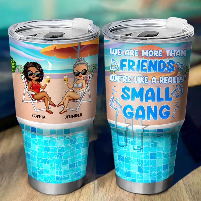 Forget Sugar And Spice We're Full Of Sarcasm And Profanity - Gift For Best Friends - Personalized Custom 30 Oz Tumbler - Image 2