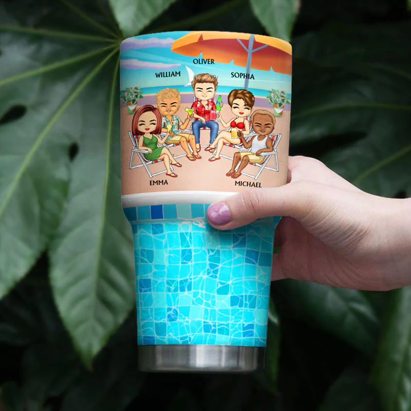 Forget Sugar And Spice We're Full Of Sarcasm And Profanity - Gift For Best Friends - Personalized Custom 30 Oz Tumbler - Image 4