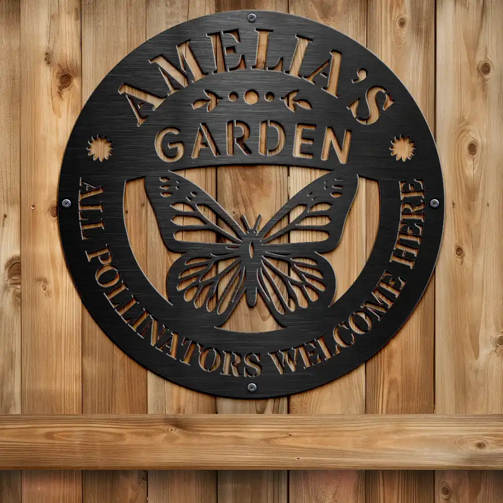 Fresh Produce Garden - Personalized Cutout Metal Sign - Image 2