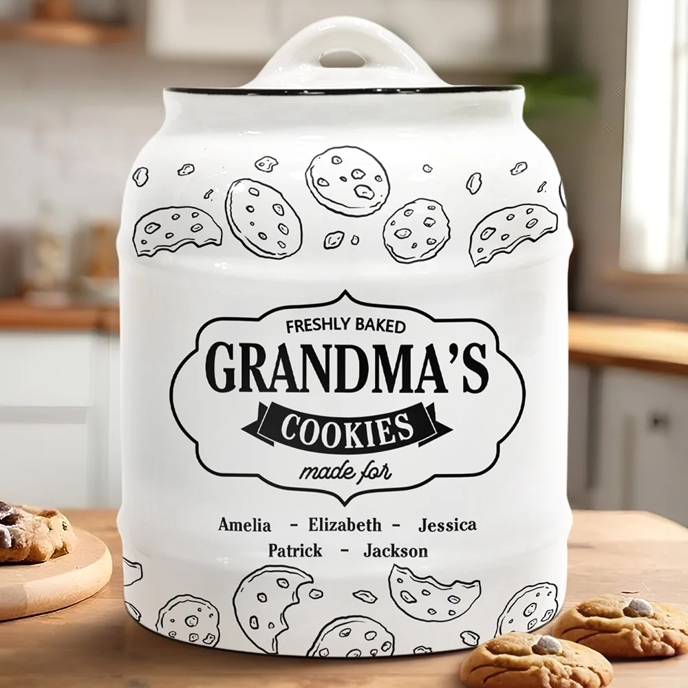 Freshly Baked Grandma's Mom's Cookies - Personalized Cookie Jar