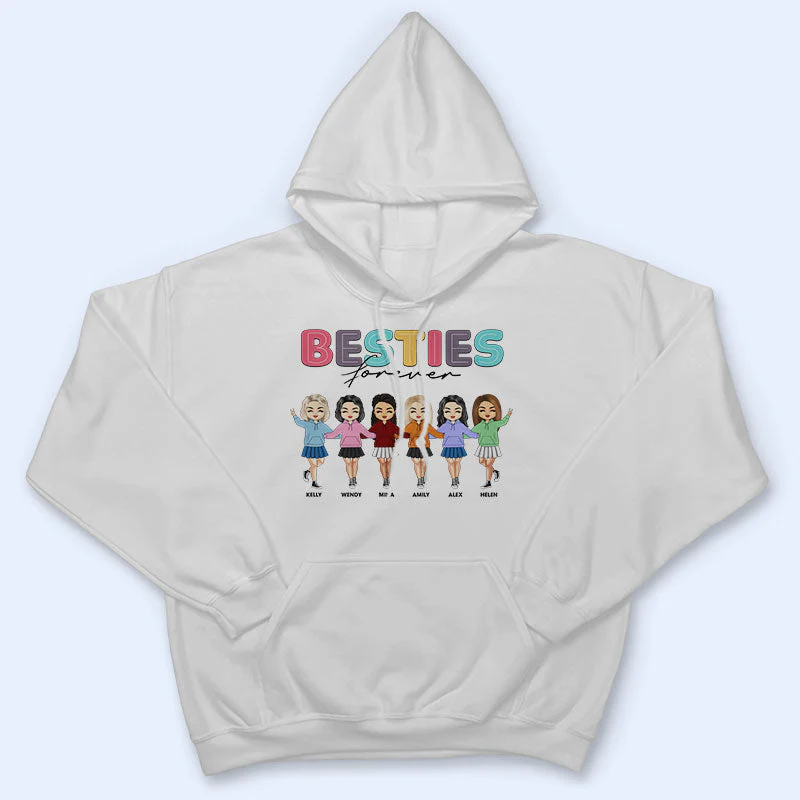 Friendship Bestie Forever - Gift For Bestie - Personalized Custom T Shirt - Image 4
