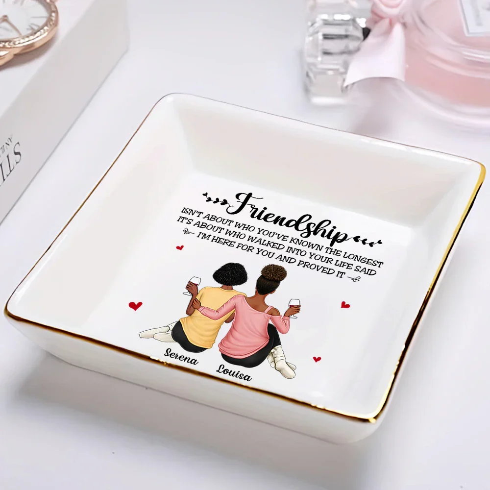Friendship I'm Here For You - Personalized Ring Dish - Image 2