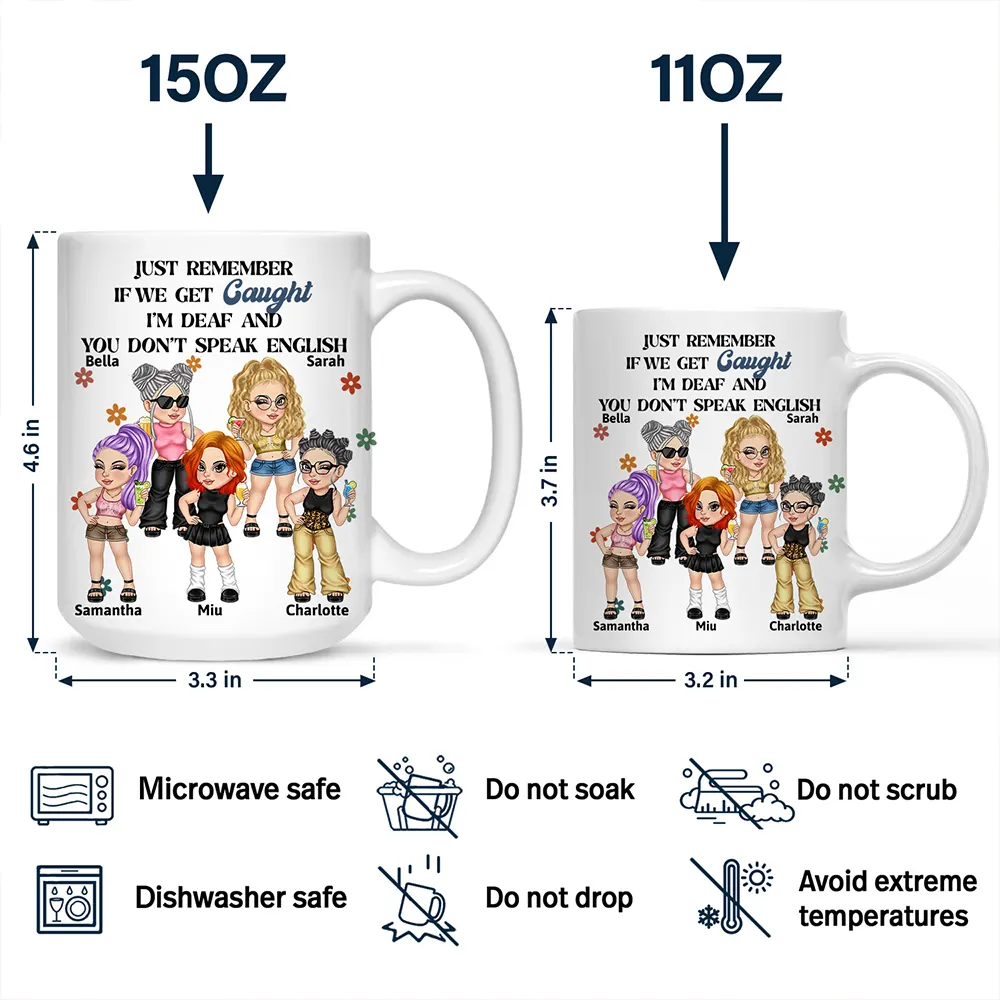 Friendship Is About Finding People Who Are Your Kind Of Crazy - Personalized Mug - Image 4