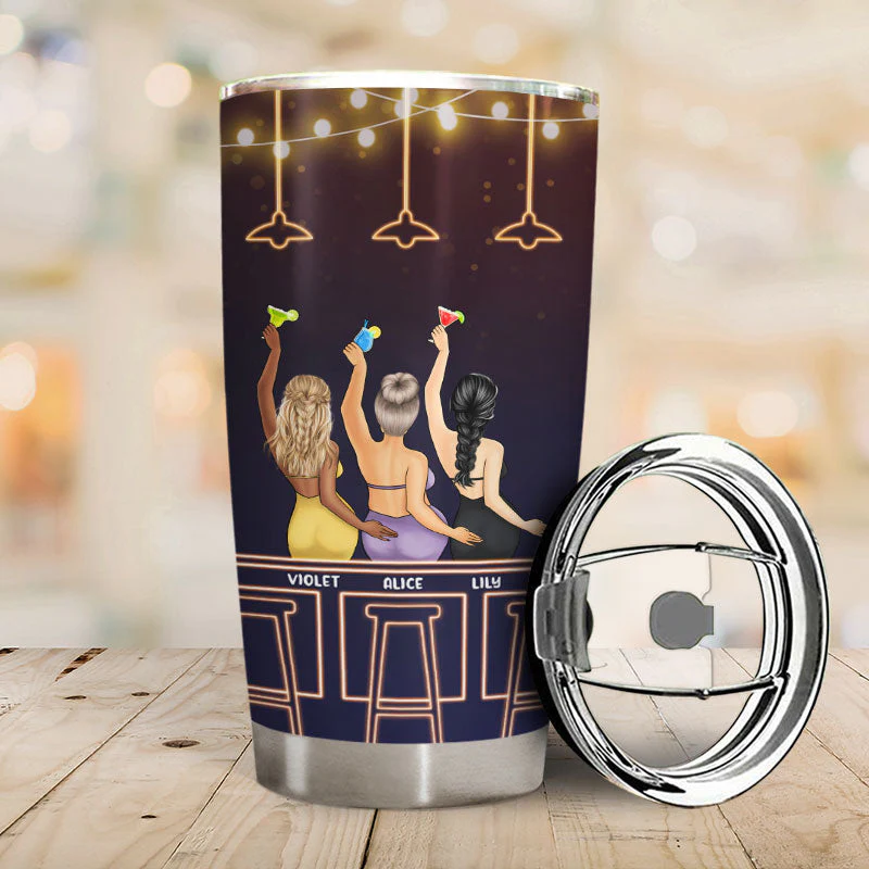 Friendships Must Be Built - Gift For Besties, BFF - Personalized Custom Tumbler - Image 2