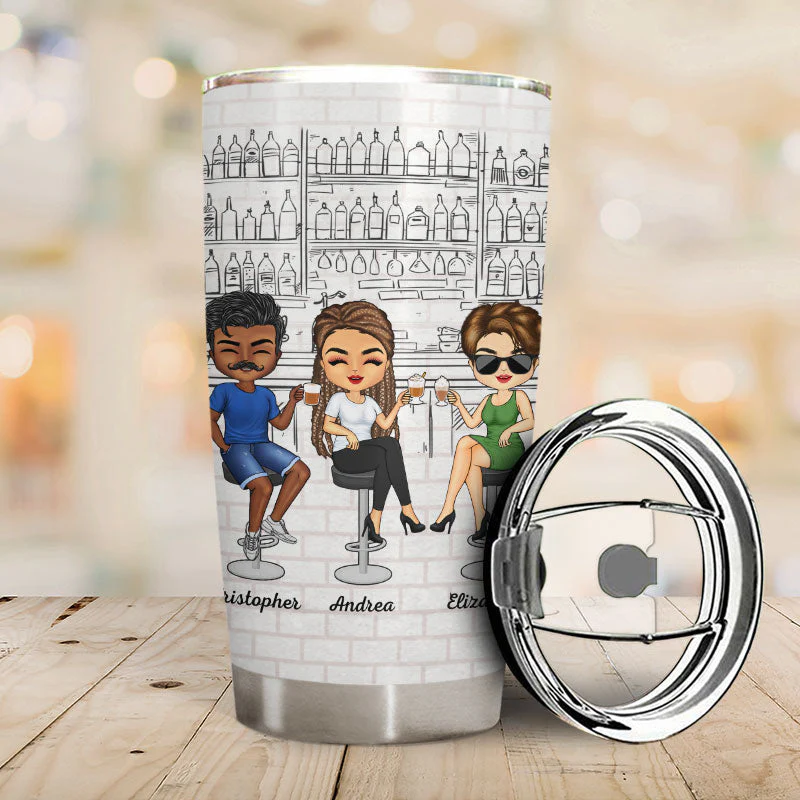 Friendships Must Be Built On A Solid Foundation Best Friends - Bestie BFF Gift - Personalized Custom Tumbler - Image 2
