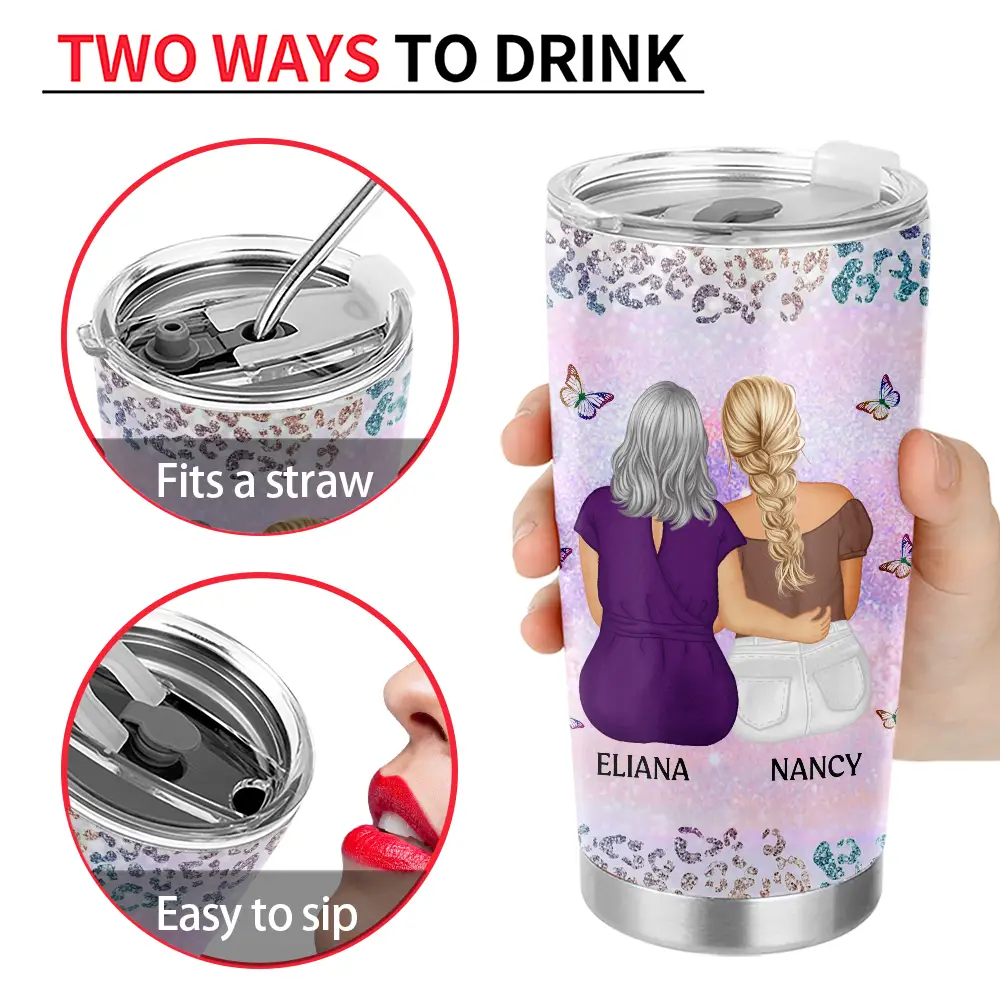 From Mom To Badass Daughter - Personalized Tumbler - Image 4