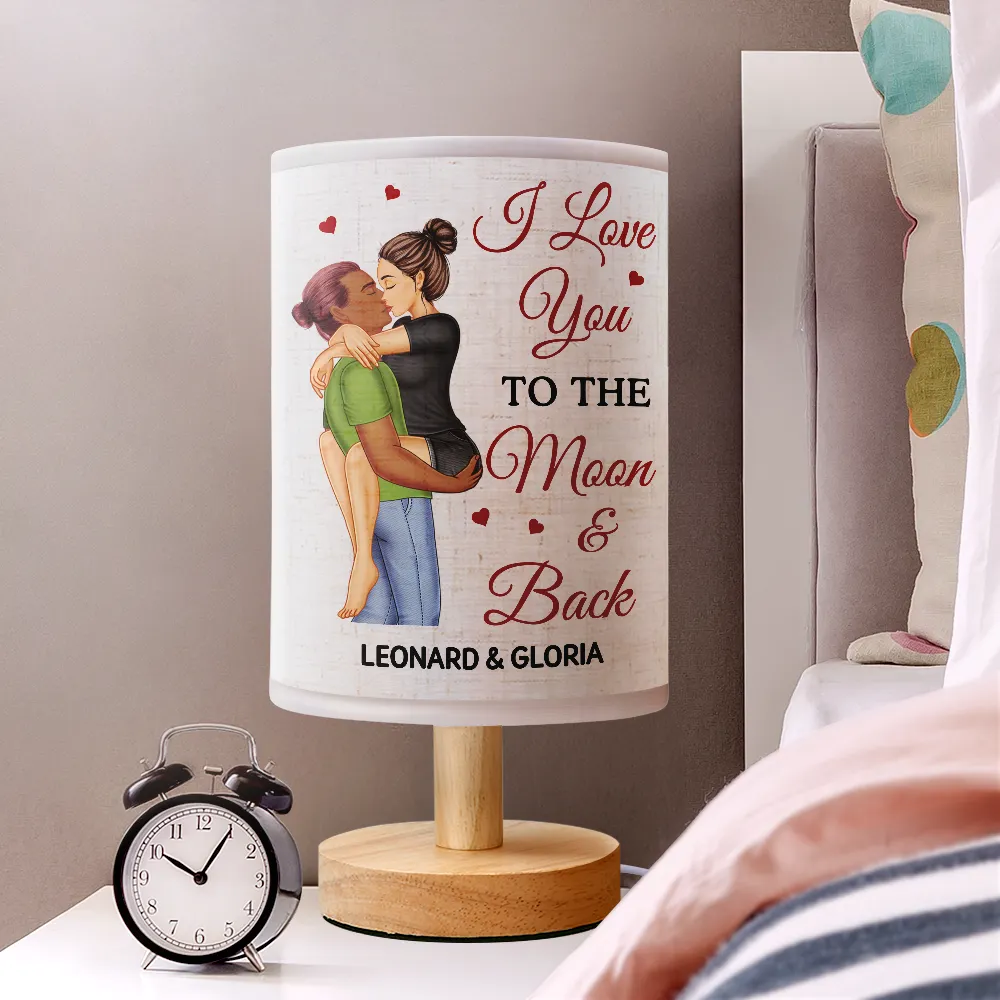 From Our First Kiss Till Our Last Breath - Personalized Fabric Lamp - Image 2